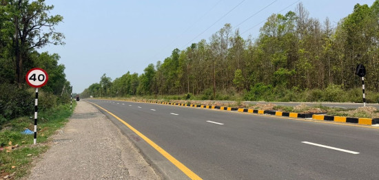 नारायणगढ-बुटवल सडक विस्तार : सडक सुरक्षाको काम पनि जारी