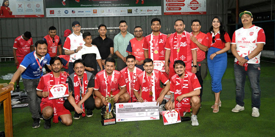 एनआईसी एशिया फुटसल कपको उपाधि रजिस्टर्ड अफिस र इमेज एक्सपेरियन्सलाई