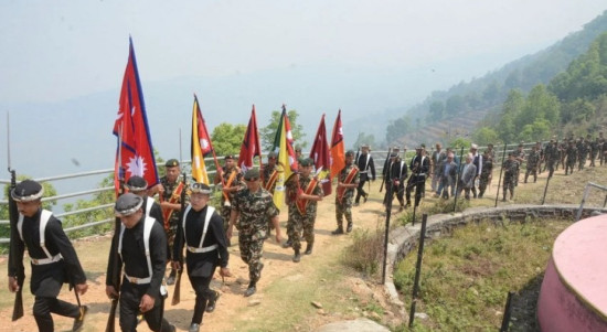 गोरखा-जितगढी पदयात्रा : सेनाको टोली पाल्पा पुग्यो
