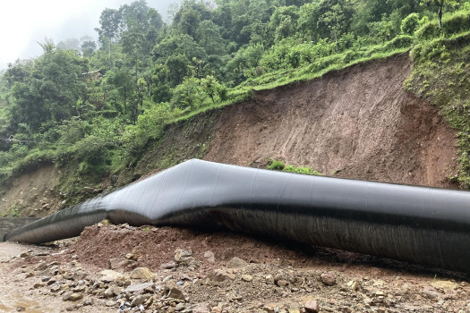 पहिरोले आयोजनामा पुर्‍याएको क्षति
