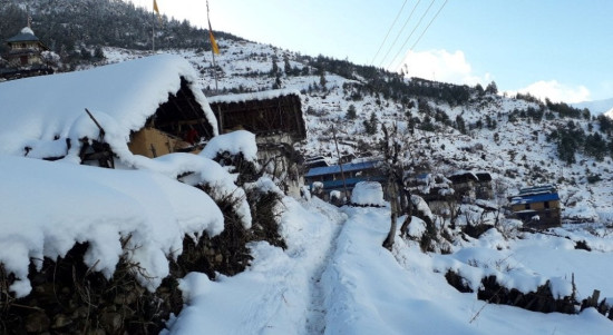 पाथीभरा क्षेत्रमा दोस्रोपटक हिमपात