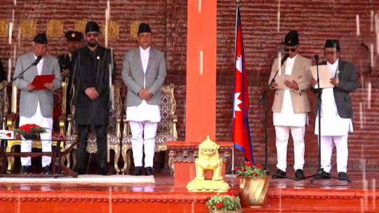 गृहमन्त्री गुरुङ र विज्ञान, प्रविधिमन्त्री पुनले लिए सपथ 