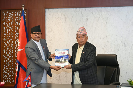 राष्ट्रपतिसमक्ष आर्थिक वर्षको वार्षिक प्रतिवेदन पेश 