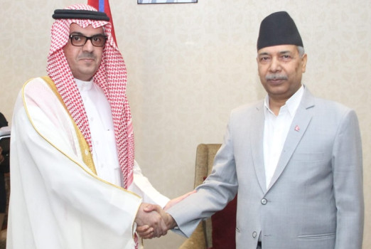 उपराष्ट्रपति यादवसँग साउदी राजदूतको शिष्टाचार भेट