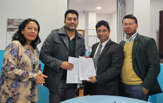 सांग्रिला डेभलपमेन्ट बैंक र गण्डकी मेडिकल कलेजबीच सम्झौता