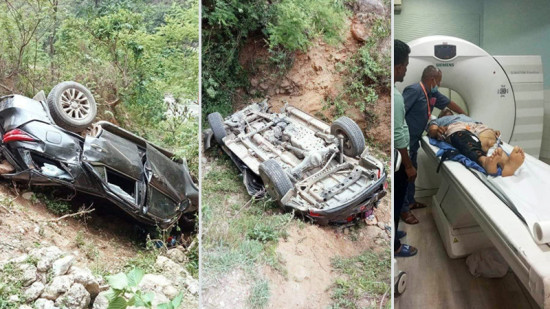 दुर्घटनामा परेका मन्त्री सिंहको कोहलपुर मेडिकल कलेजमा उपचार हुँदै
