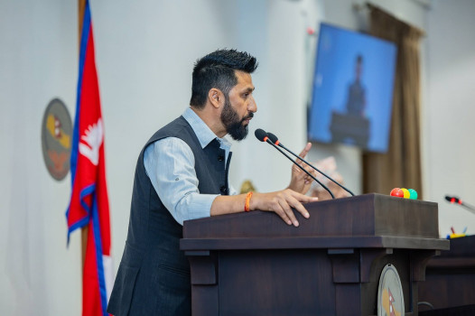 रास्वपा सभापति लामिछानेले संसदमा सम्बोधन गर्दै