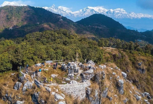 सहस्राब्दी पदमार्गमा सिँढी बाटो निर्माण