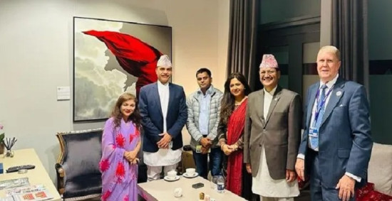 राज्याभिषेकमा सहभागी हुन मन्त्री साउद लण्डनमा