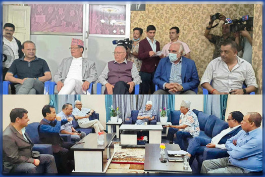 शेखरले बोलाएको बैठकमा अर्जुन नरसिंह गयल, बीचमै निस्किए गगन