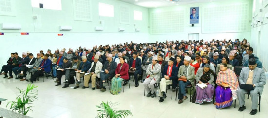 एमाले केन्द्रीय कमिटी बैठकमा समूहगत छलफलको निष्कर्ष पेस गरिँदै