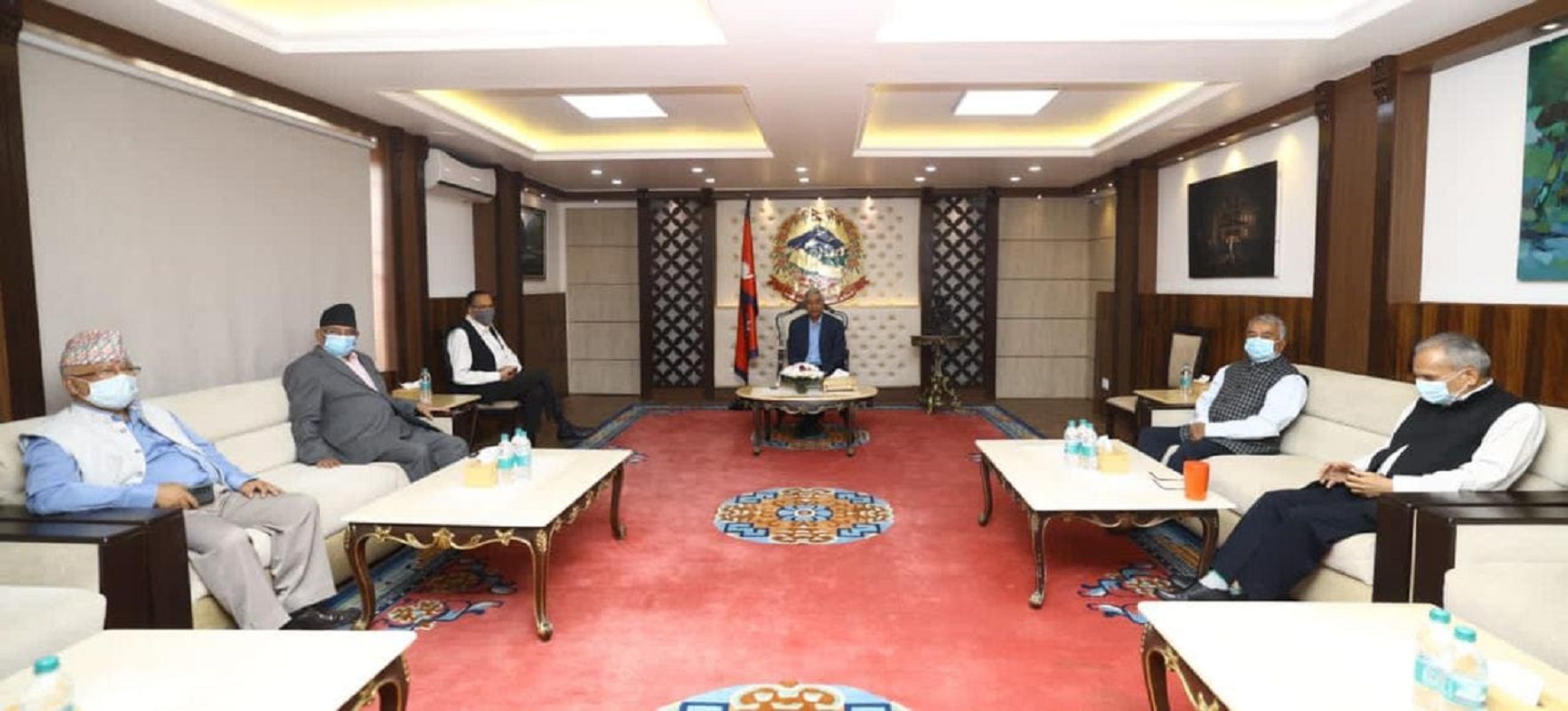 निर्वाचनमा तालमेलको मोडालिटी तयार गर्नेबारे सत्ता गठबन्धनको बैठक