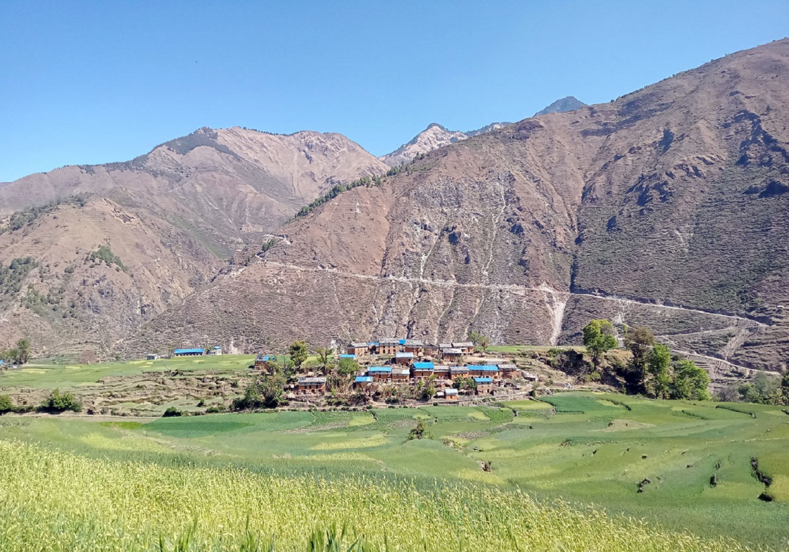 पुजारीगाउँको जिउलोको बीचमा रहेको गाउँ