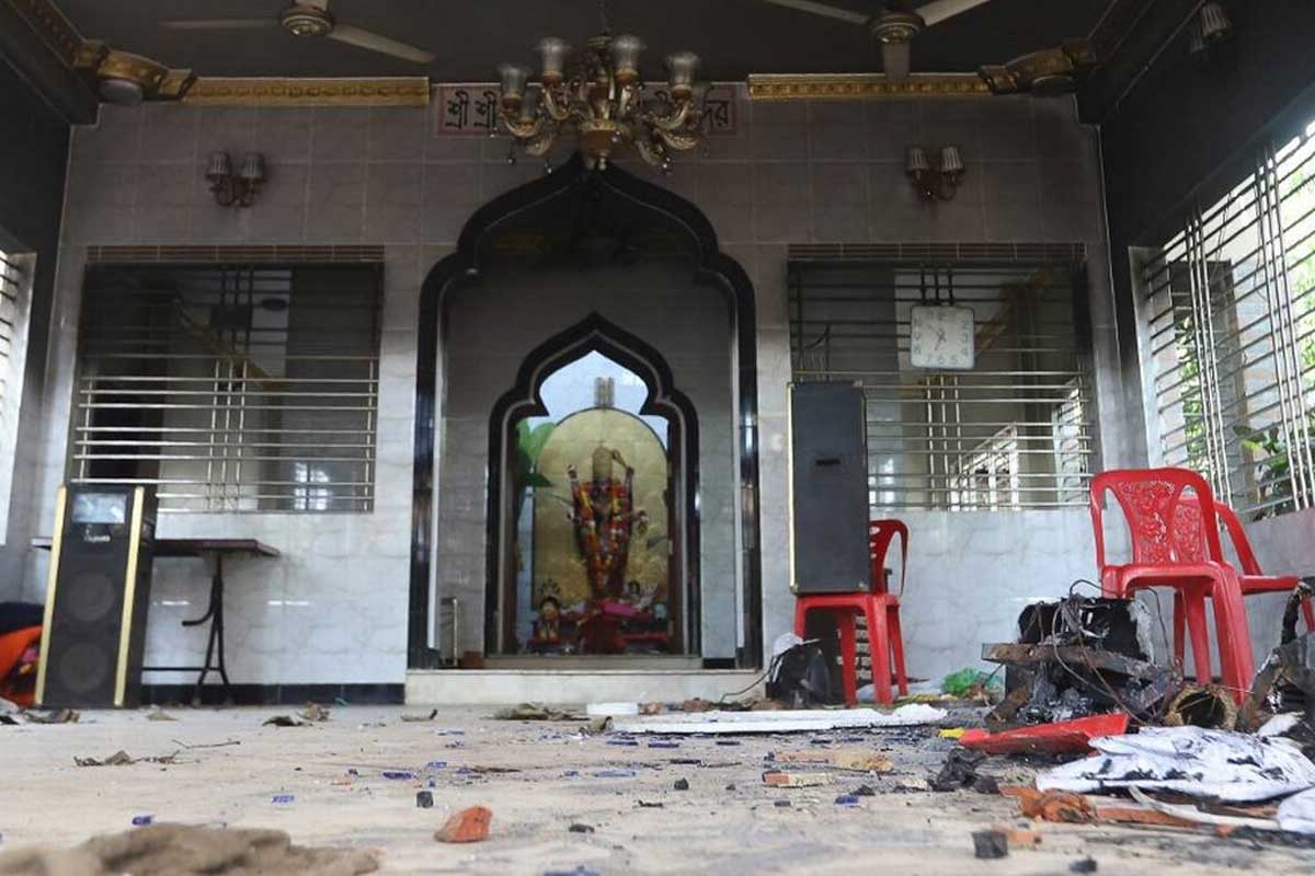 बंगलादेशमा फेरि अर्को हिन्दू मन्दिर तोडफोड