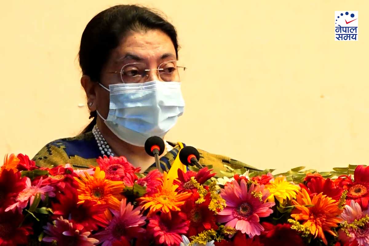 राष्ट्रपति भण्डारीले भनिन्- स्वास्थ्य सेवा आम नागरिकको पहुँच अपरिहार्य