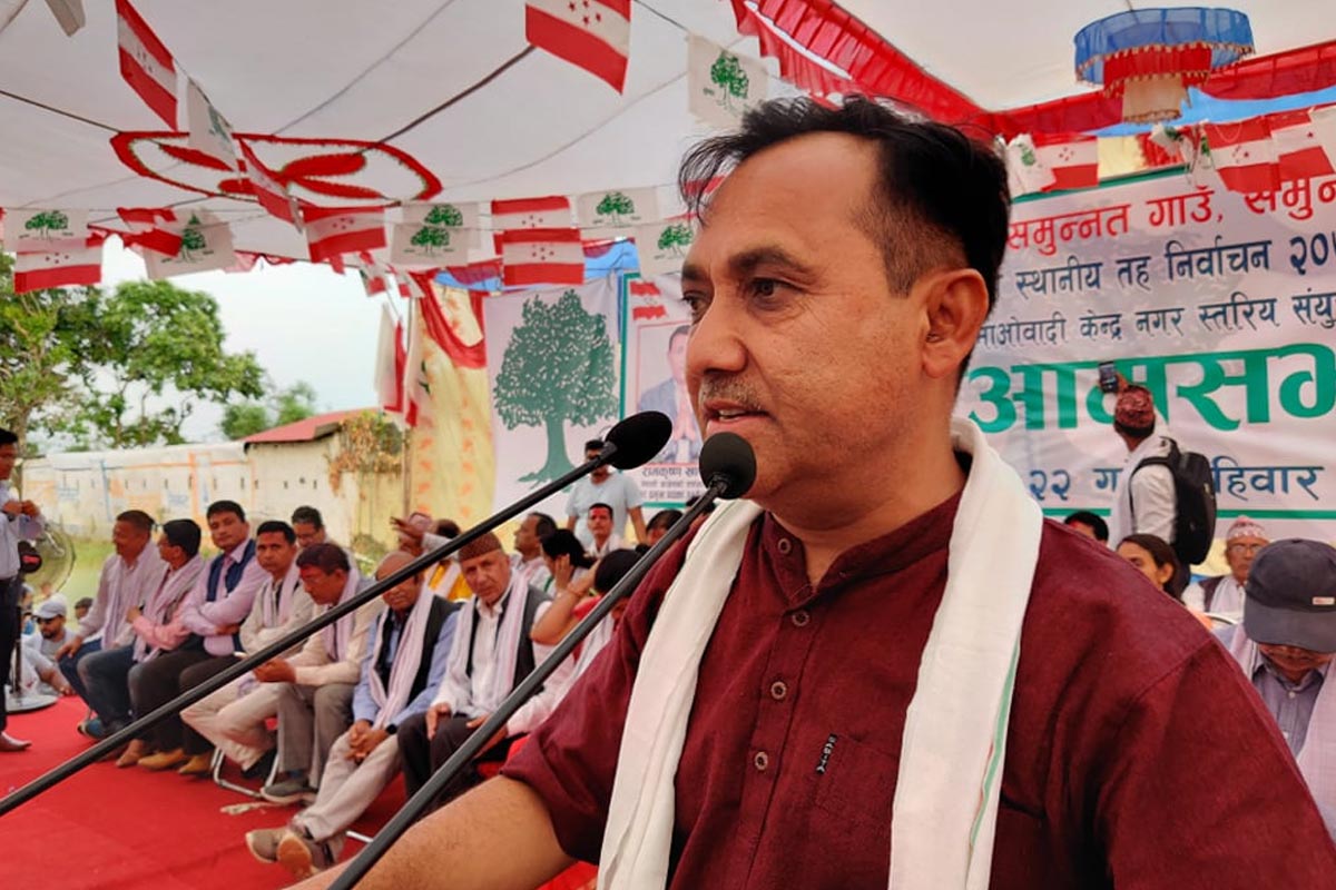 कार्यकर्तालाई विश्‍वप्रकाशले भने - मन नलागे पनि गठबन्धनका उम्मेदवारलाई भोट दिनु