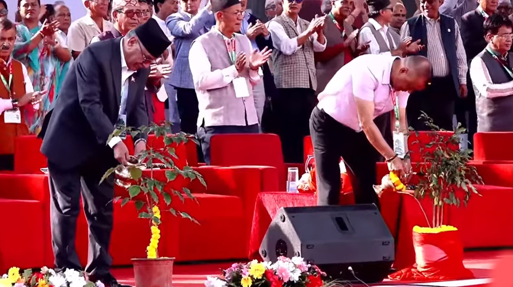गगन थापाले उद्घाटन गरे कांग्रेसको महाधिवेशन