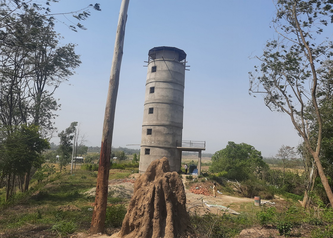 दाङको तुलसीपुरमा निर्माण गरिएको भ्यूटावर