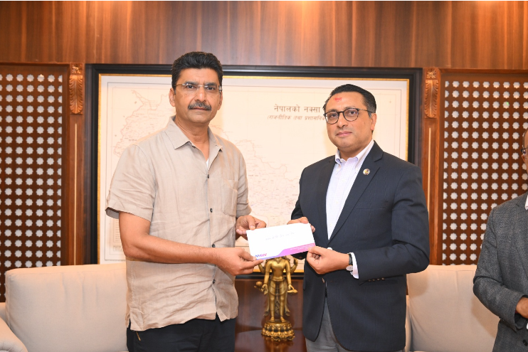 एमएडब्लू ग्रुपद्वारा बाढीपीडितको राहत तथा पुनःस्थापनाका लागि प्रधानमन्त्री राहत कोषमा १ करोड ११ लाख सहयाेग