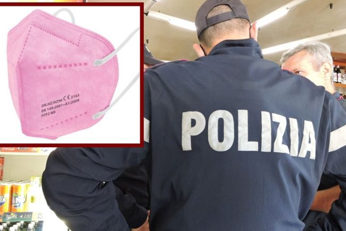 इटालीको प्रहरीले गुलाबी मास्क प्रयोग गर्न नपाइने