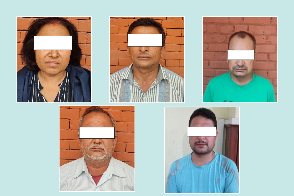 जग्गाधनीको मृत्युदर्ता देखाएर ७ करोडको जग्गा 'झ्वाम' पार्ने ५ जना पक्राउ
