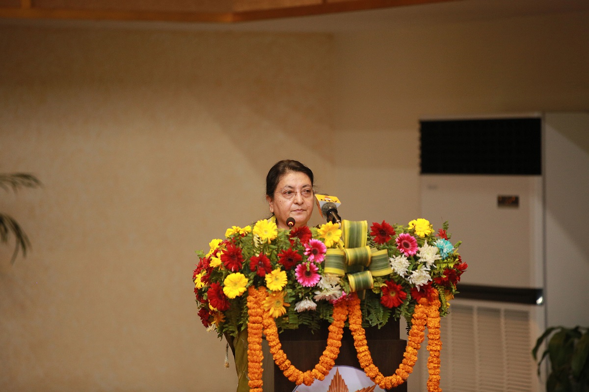 भ्रष्टाचारका कारण सरकारी संयन्त्रप्रति नागरिकको भरोसा गुम्यो : राष्ट्रपति भण्डारी