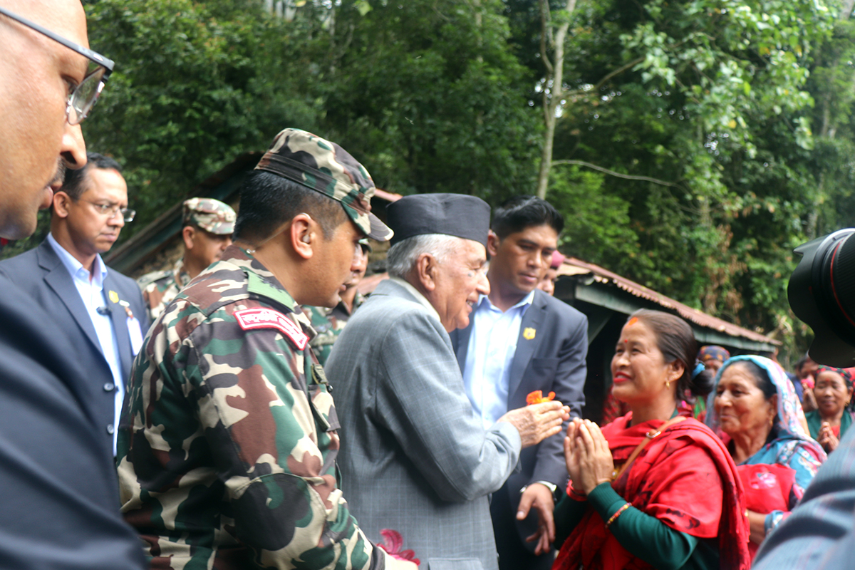राष्ट्रपति भएपछि पहिलोपल्ट पौडेल गृहजिल्लामा