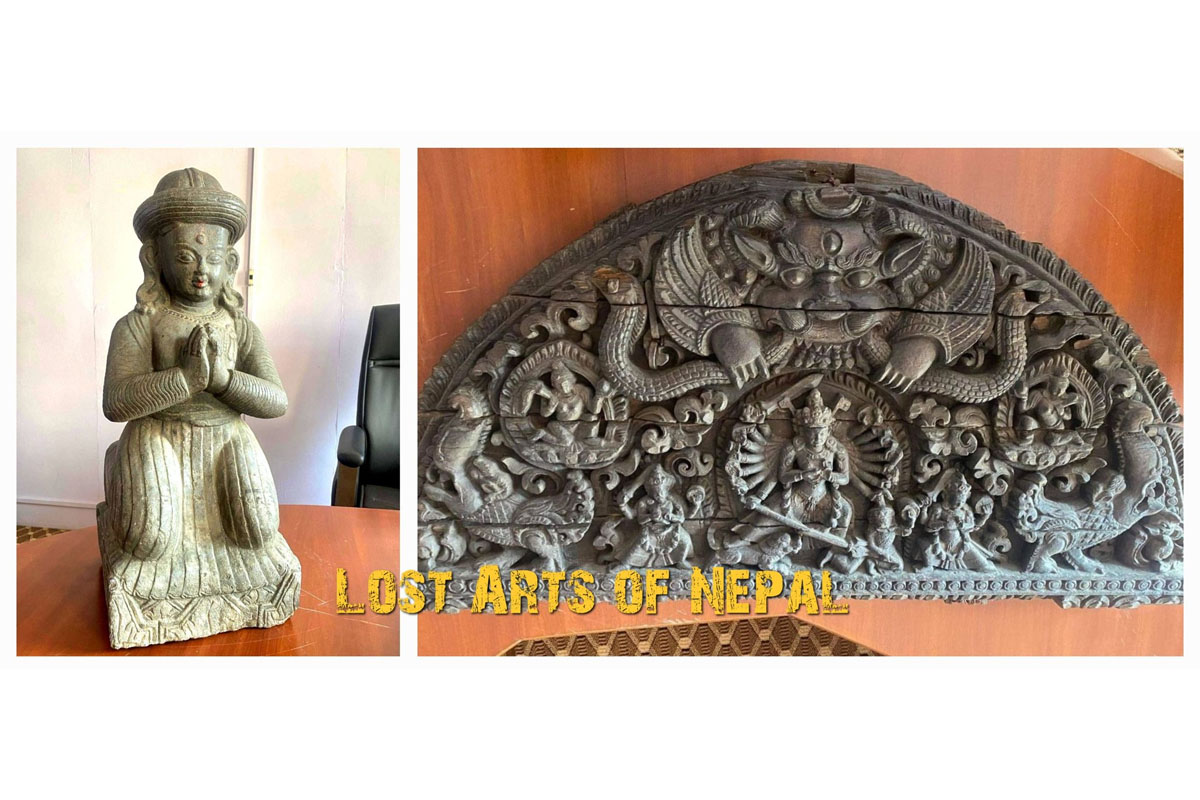 बेलायतबाट फिर्ता ल्याइएका दुई पुरातात्विक सामग्री संग्रहालयलाई हस्तान्तरण
