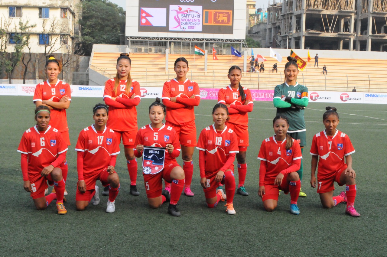 श्रीलंकाविरुद्ध नेपालको ६ गोल [६ तस्बिरमा]