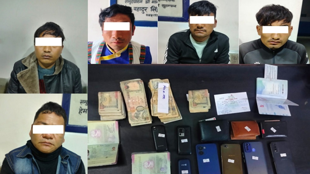 नक्कली सुन देखाएर ७ लाख ७५ हजार ठगी गरेको आरोपमा पाँच आरोपी पक्राउ