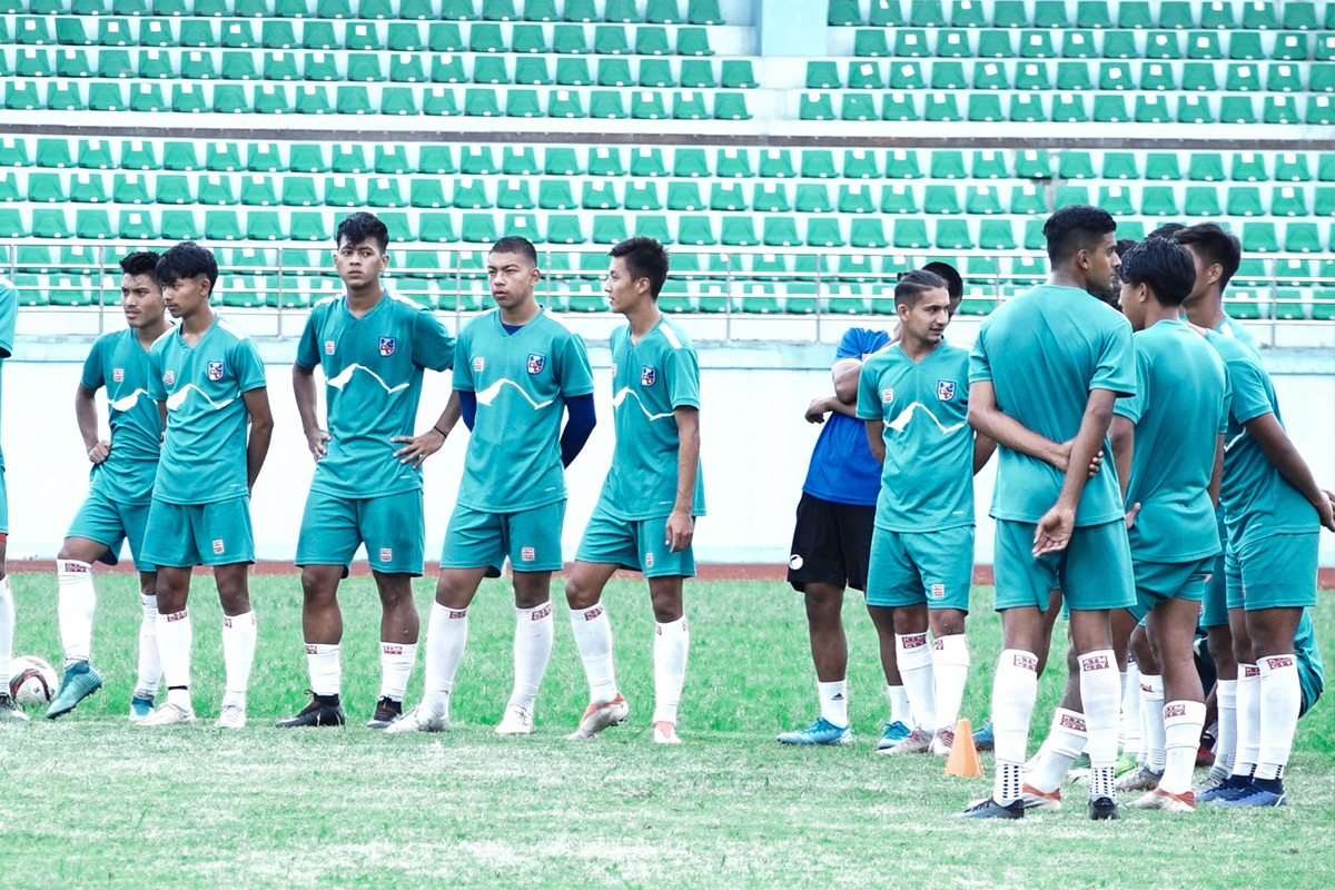 यू-२० साफ च्याम्पियनसिप र एएफसी एसियन कप छनोट हुने लक्ष्यमा नेपाली फुटबल टिम