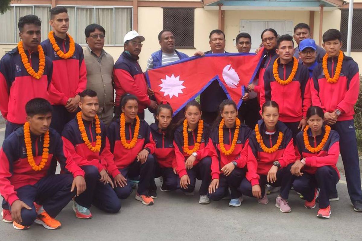 दक्षिण एसियाली 'क्रस कन्ट्री एथलेटिक्स' खेल्न नेपाली टोली भारत जाने
