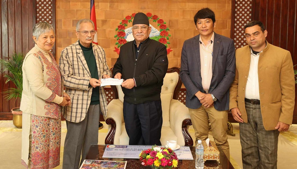 जाजरकोटका भूकम्पपीडितलाई नेसपाबाट १० लाख सहयोग