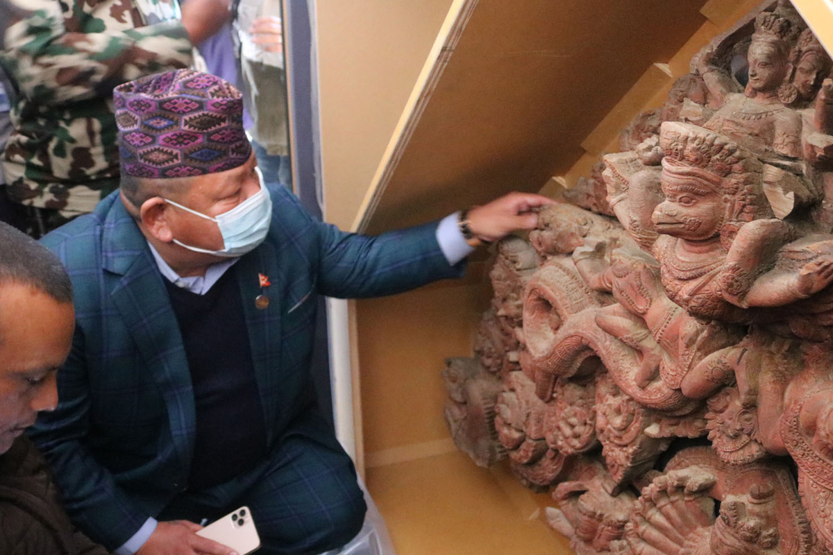 अमेरिकाको म्युजियममा भेटिएको पुरातात्विक महत्वका सम्पदाहरु नेपाल फिर्ता