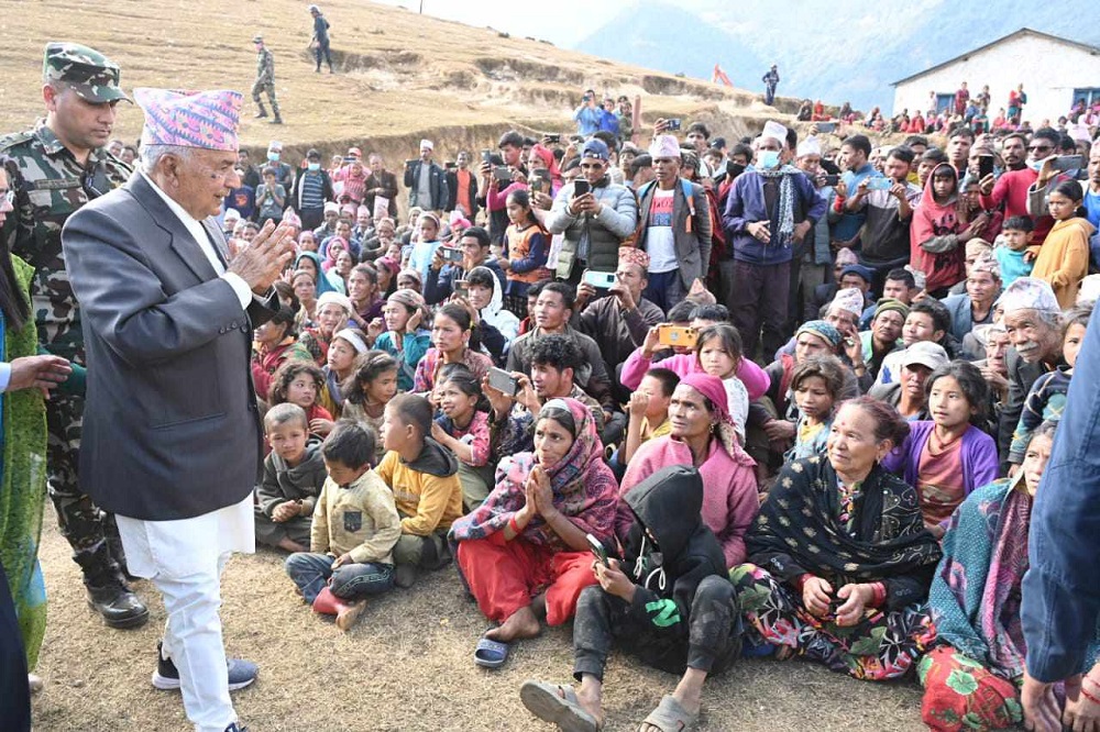 सहाराविहीनको सहारा सरकार हो : राष्ट्रपति 