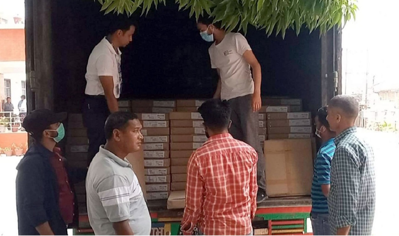 दाङमा मतपत्र आइपुग्यो