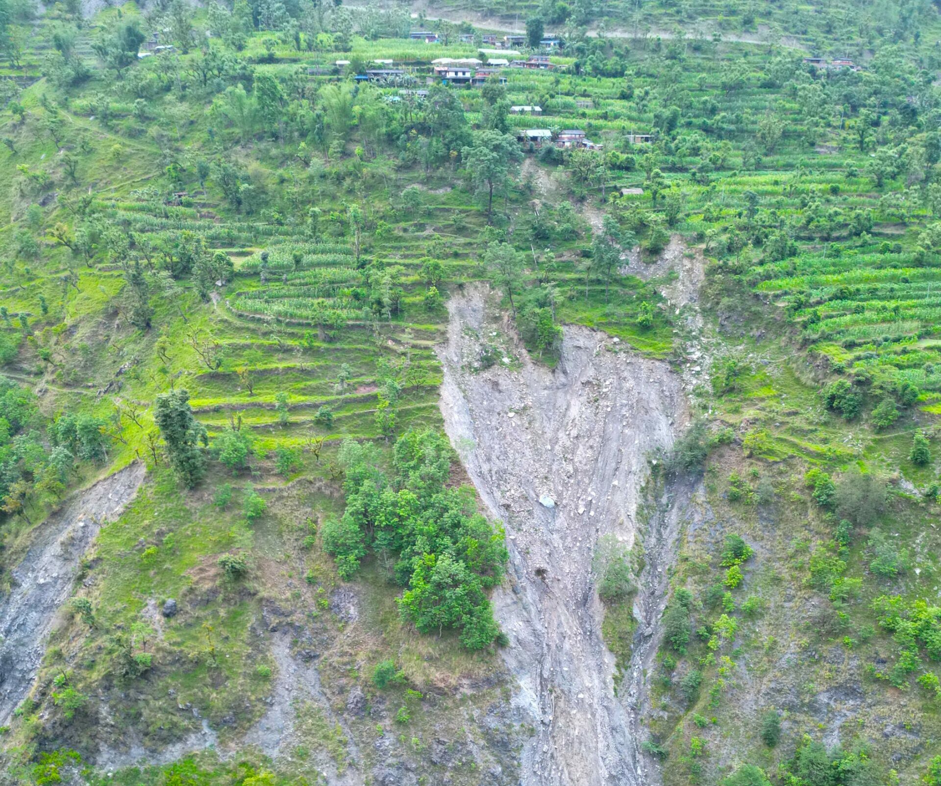 सेउलुङ बस्ती पहिरो जोखिममा