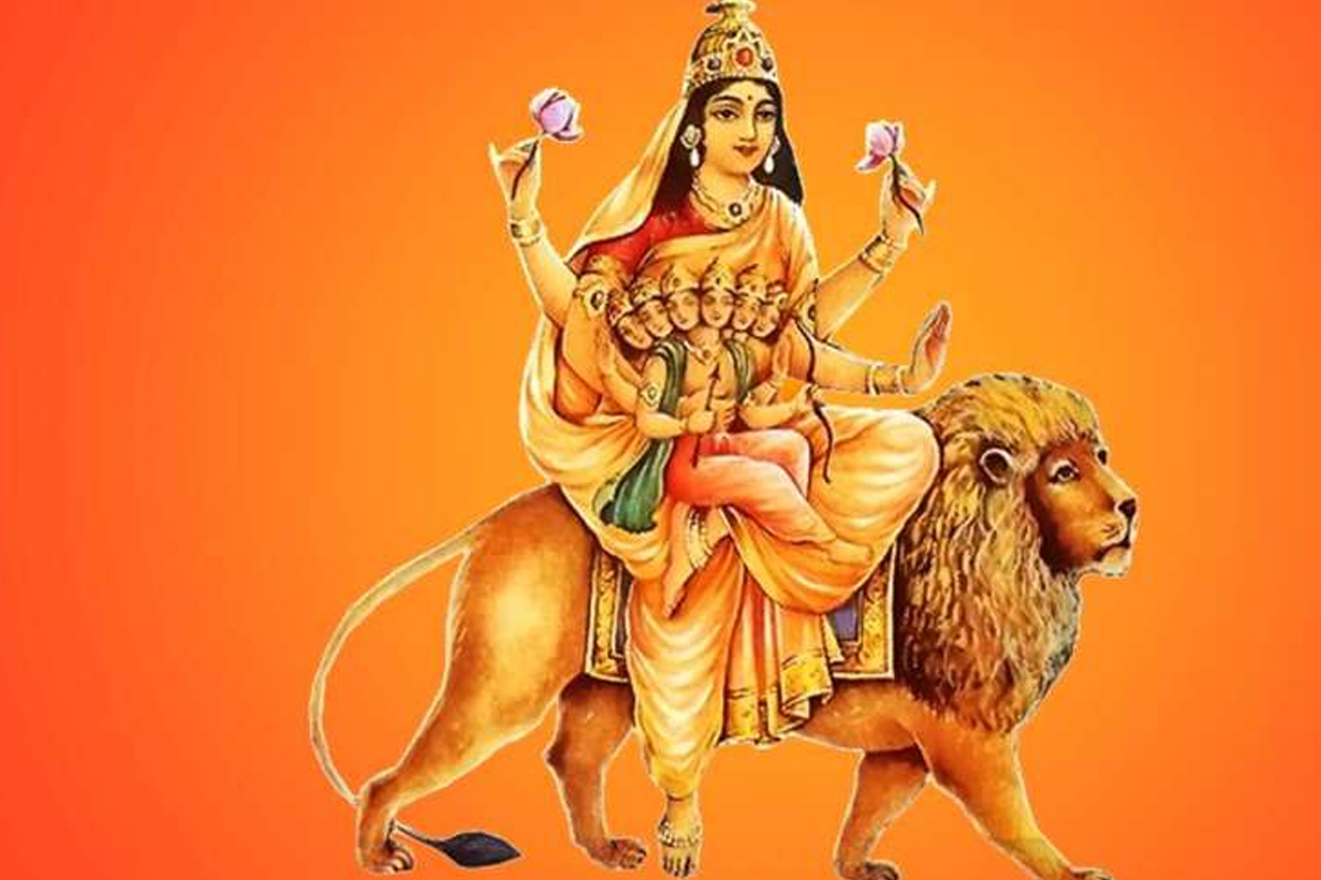 नवरात्रको पाँचौँ दिन गरियो स्कन्दमाताको पूजा आराधना