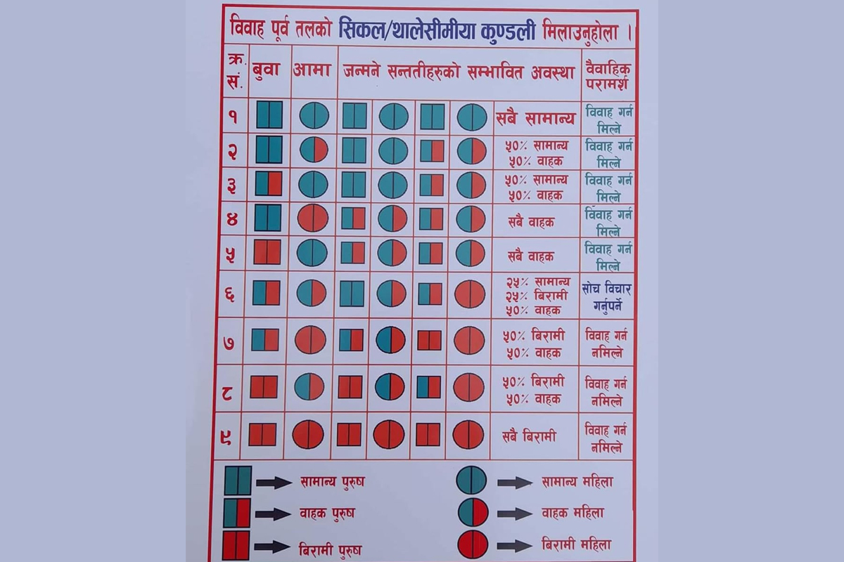 चिकित्सकले तयार पारे विवाह कुण्डली, विवाहअघि रगत जाँच अनिवार्य