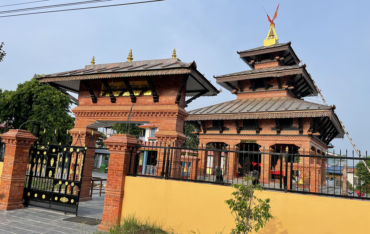 पुराण लगाएर बनाइएको कालिका मन्दिर