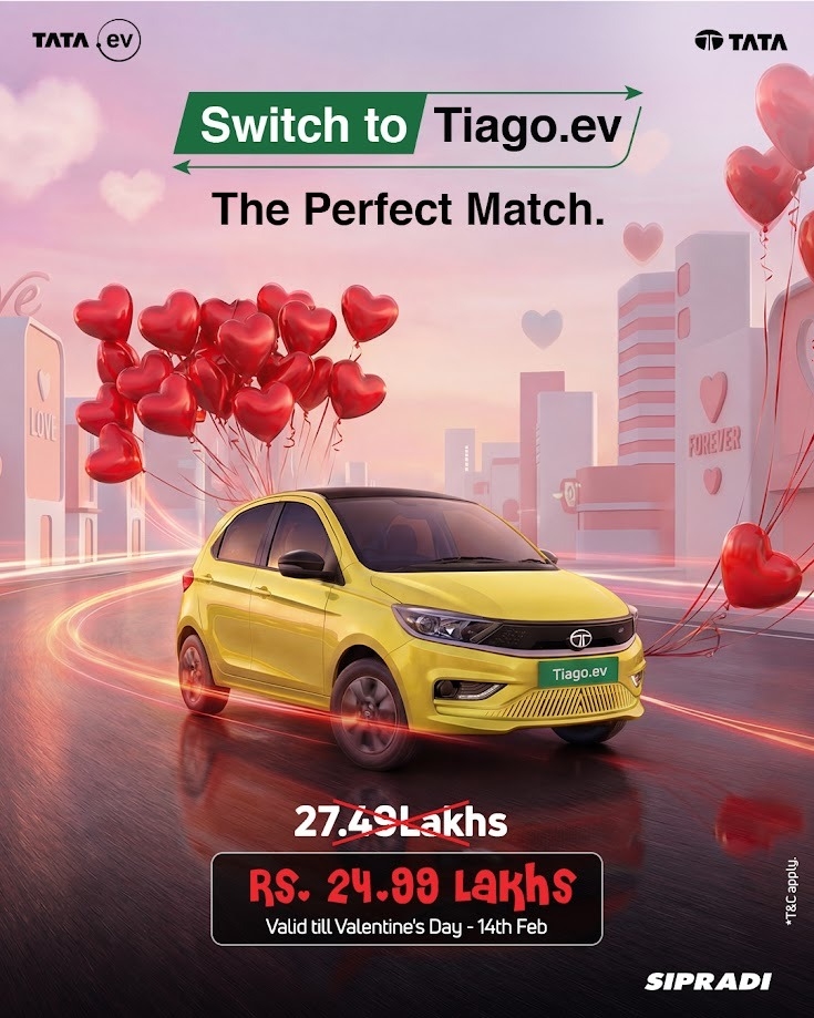 टाटा टियागो इभी मात्र रु. २४.९९ लाखमा