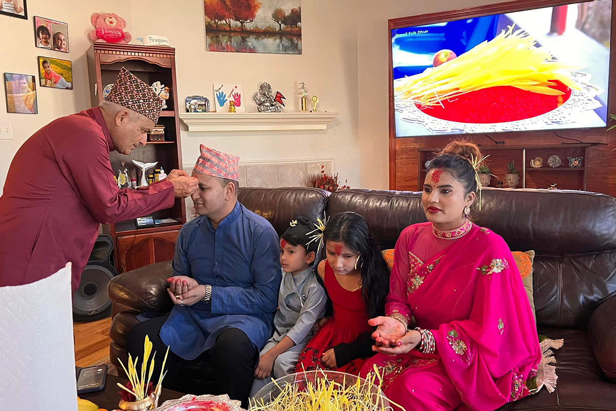 अमेरिकामा रहेका नेपालीले यसरी मनाए दसैँ