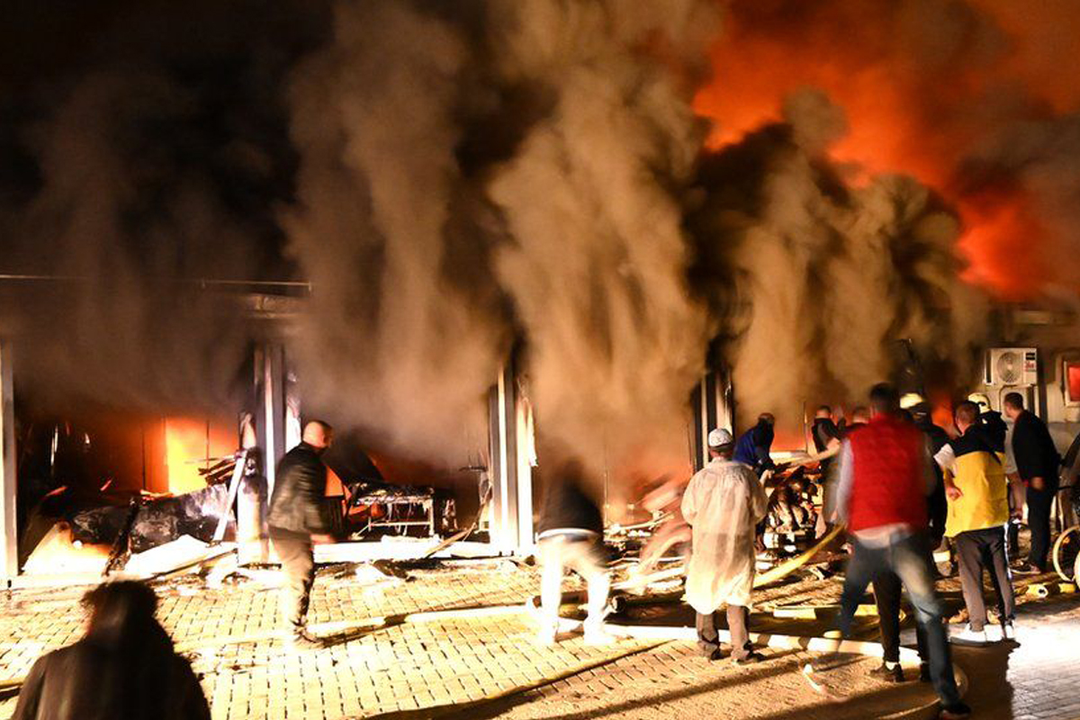 म्यासोडोनियाको कोभिड अस्पतालमा आगलागी, १० जनाको मृत्यु