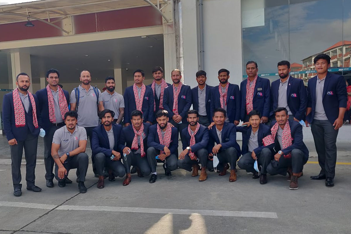 ओमनमा ६ खेलबाट ४ जित निकालेको नेपाली क्रिकेट टिम स्वदेश फर्कियो