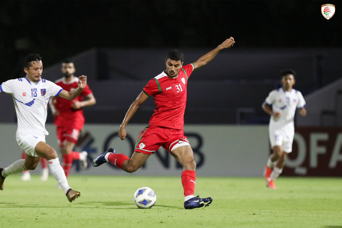 ओमनसँग नेपालले बेहोर्‍यो ७–२ गोलको हार