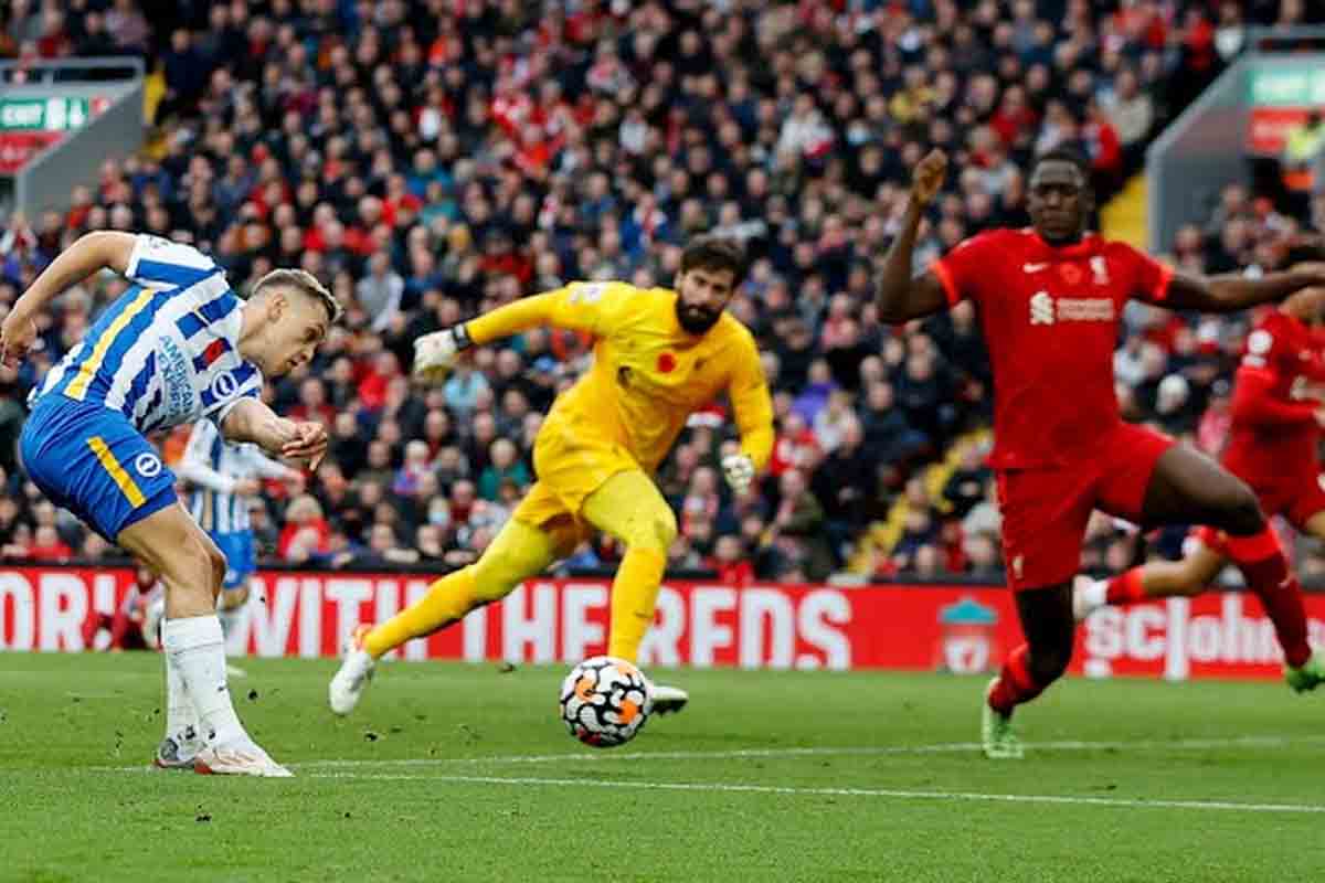 अग्रता जोगाउन नसक्दा बराबरीमा रोकियो लिभरपुल