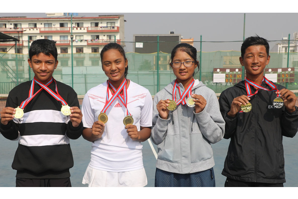 यू–१९ टेनिसको स्वर्णमा नेपालको ‘क्लिन स्विप’