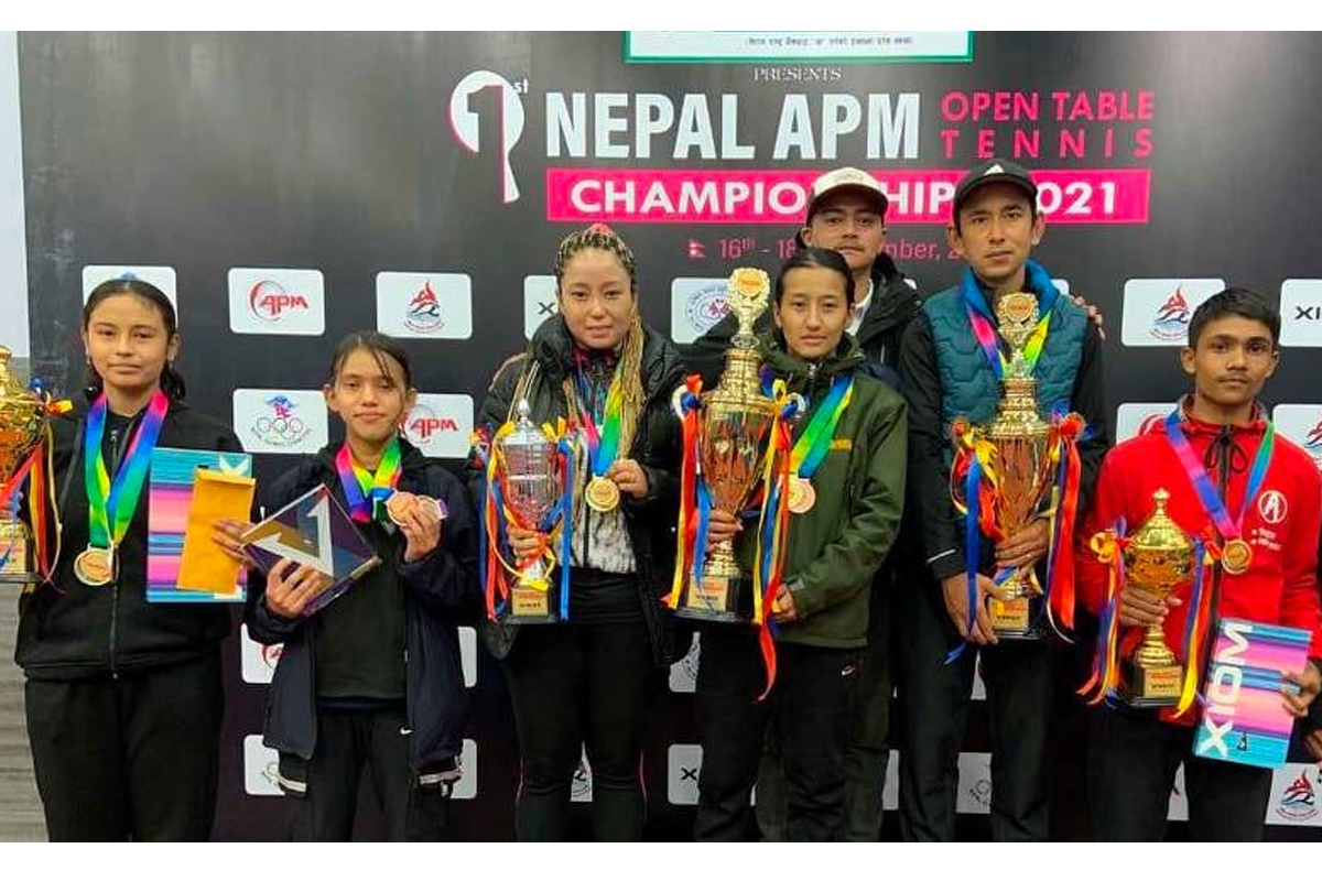 टेबलटेनिस प्रतियोगितामा दीप च्याम्पियन