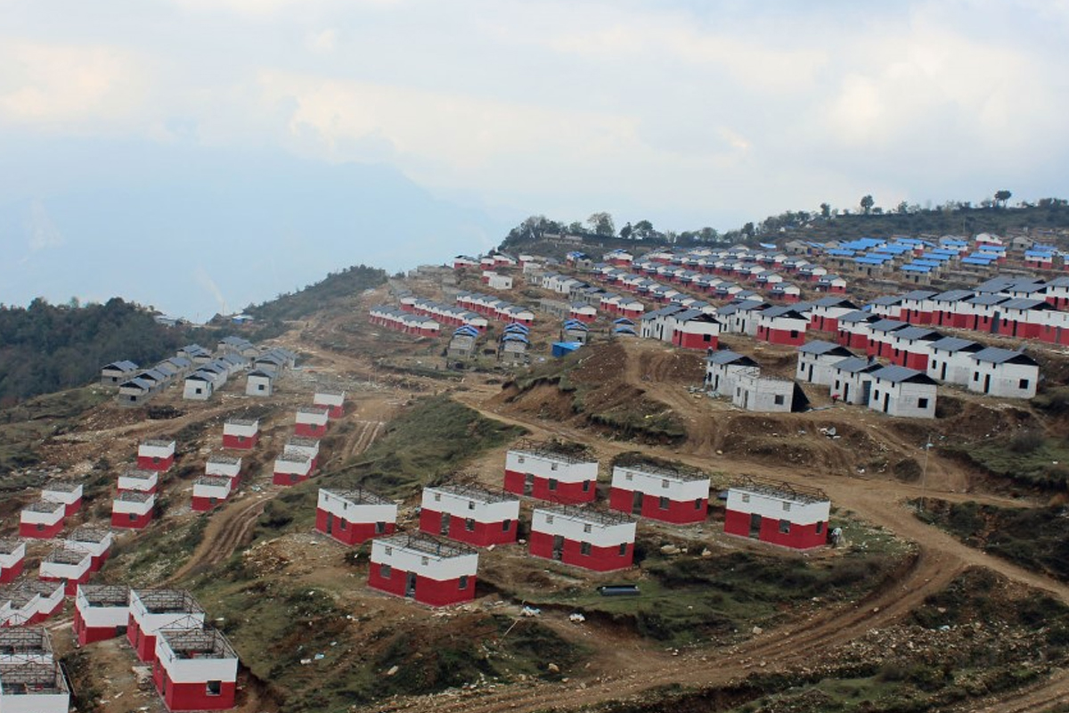 भूकम्पले भत्काएका ५० हजार आवास पुनर्निर्माणको काम सम्पन्न