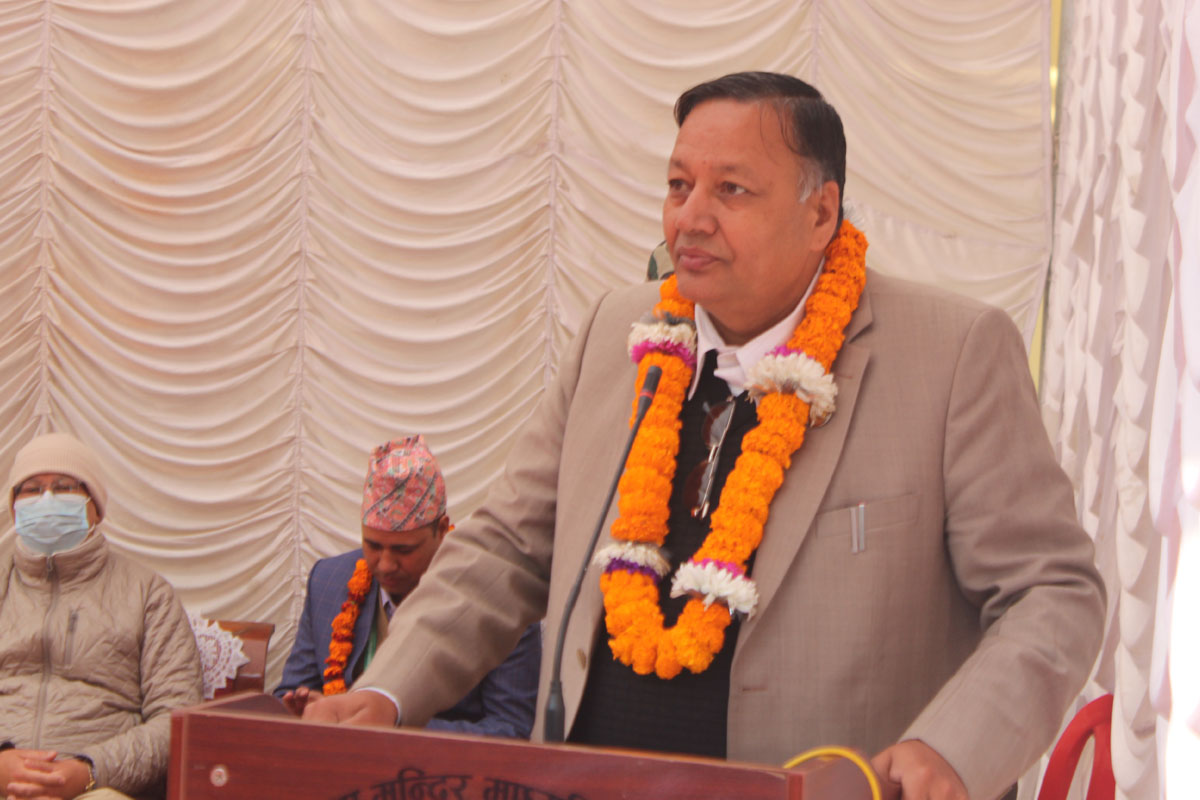 तीन वर्षभित्र सबै विद्यालयका पूर्वाधार बनाउँछौं : शिक्षामन्त्री पौडेल